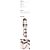 Burberry Sciarpa in cashmere Giant Check Pebble White - vista 2