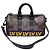Louis Vuitton Borsa a tracolla Keepall con logo in gomma Monogram