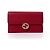 Gucci Borsa Crossbody in pelle Interlocking con patta e catena Rossa
