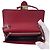 Gucci Borsa Crossbody in pelle Interlocking con patta e catena Rossa - vista 9