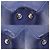 Chanel Vitello blu navy Wild Stitch CC Logo (Model - vista 6