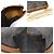 Céline Borsa a tracolla e clutch Triomphe in tela e pelle d'agnello marrone - vista 6
