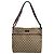 Gucci Borsa a tracolla a righe jacquard logo GG Marrone - vista 2