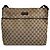 Gucci Borsa a tracolla a righe jacquard logo GG Marrone - vista 4