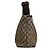 Gucci Borsa a tracolla a righe jacquard logo GG Marrone - vista 8