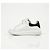 Alexander Mcqueen Sneakers Oversole White Black Tab - vista 9