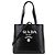 Tote Prada Shopper aus schwarzem Kalbsleder