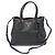 Prada Black Vitello Phoenix Lettering Logo