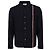 Thom Browne Giacca Camicia in Cotone Maglia a Righe Navy