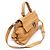 Salvatore Ferragamo Brown Calfskin Gancini Sofia Large - vista 3