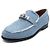 Hermès Mocasines para mujer Blue Denim Kelly Buckle - vista 2