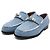 Hermès Mocasines para mujer Blue Denim Kelly Buckle - vista 3