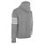 Thom Browne Oversized Zip-Up Hoodie mit klassischen Diagonalstreifen - Ansicht 5