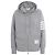 Thom Browne Felpa con cappuccio e zip a righe diagonali classiche