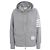 Thom Browne Felpa con cappuccio e zip a righe diagonali classiche - vista 2