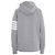 Thom Browne Felpa con cappuccio e zip a righe diagonali classiche - vista 6