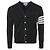 Thom Browne Klassischer Cardigan aus Merinowolle mit diagonalem Armband - Ansicht 2