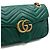 Gucci Borsa a tracolla con catena matelassé chevron verde AABZC - vista 9