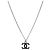 Chanel Collana CC Argento Nera