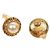 Chanel Perlenohrringe mit goldenen Buchstaben - Ansicht 4