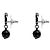 Chanel Orecchini CC a goccia con perline nere - vista 2