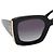 Chanel Gafas de sol para mujer de montura rectangular negra y dorada - vista 5