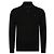 Ralph Lauren Zopfstrick-Pullover mit Half-Zip Black