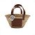 Loewe Borsa Tote Piccola a Cesto in Raphia Marrone