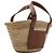 Loewe Borsa Tote Piccola a Cesto in Raphia Marrone - vista 3