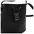 Burberry Mini borsa bucket in pelle nera - vista 7