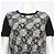 Louis Vuitton Abito in seta e cotone monogram nero - vista 2