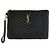 Autre Marque Clutch in pelle di vitello nera