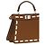 Fendi Borsa in pelle di vitello marrone - vista 3