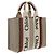 Borsa Woody Canvas Tote Chloé marrone - vista 3