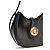 Versace Borsa a tracolla Bos Taurus in pelle di vitello nera - vista 4