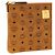 MCM Clutch in polietilene marrone - vista 3