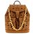 MCM Brown Polyethylene Backpack