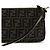 Fendi Borsa a tracolla in poliestere marrone - vista 3