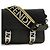 Fendi Borsa a tracolla Bos Taurus in pelle di vitello nera - vista 4