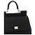 Dolce & Gabbana Borsa in pelle di vitello nera - vista 3