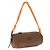 Miu Miu Borsa a tracolla in cotone marrone - vista 2