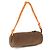 Miu Miu Borsa a tracolla in cotone marrone - vista 3
