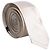 Dolce & Gabbana White Solid Silk Adjustable Necktie Tie