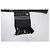 Dolce & Gabbana Sciarpa skinny in seta a pois bianco e nero con frange - vista 3