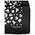 Dolce & Gabbana Sciarpa scialle quadrata in seta floreale nera - vista 3