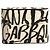 Dolce & Gabbana Custodia Airpods in pelle bianca e nera con logo Scribble in rilievo - vista 3