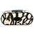 Dolce & Gabbana Custodia Airpods in pelle bianca e nera con logo Scribble in rilievo - vista 4