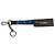 Dolce & Gabbana Blue Logo Polyester Silver Brass Holder Keychain Keyring - view 2