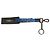 Dolce & Gabbana Blue Logo Polyester Silver Brass Holder Keychain Keyring - view 3