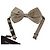 Dolce & Gabbana Papillon regolabile in seta grigio argento - vista 5